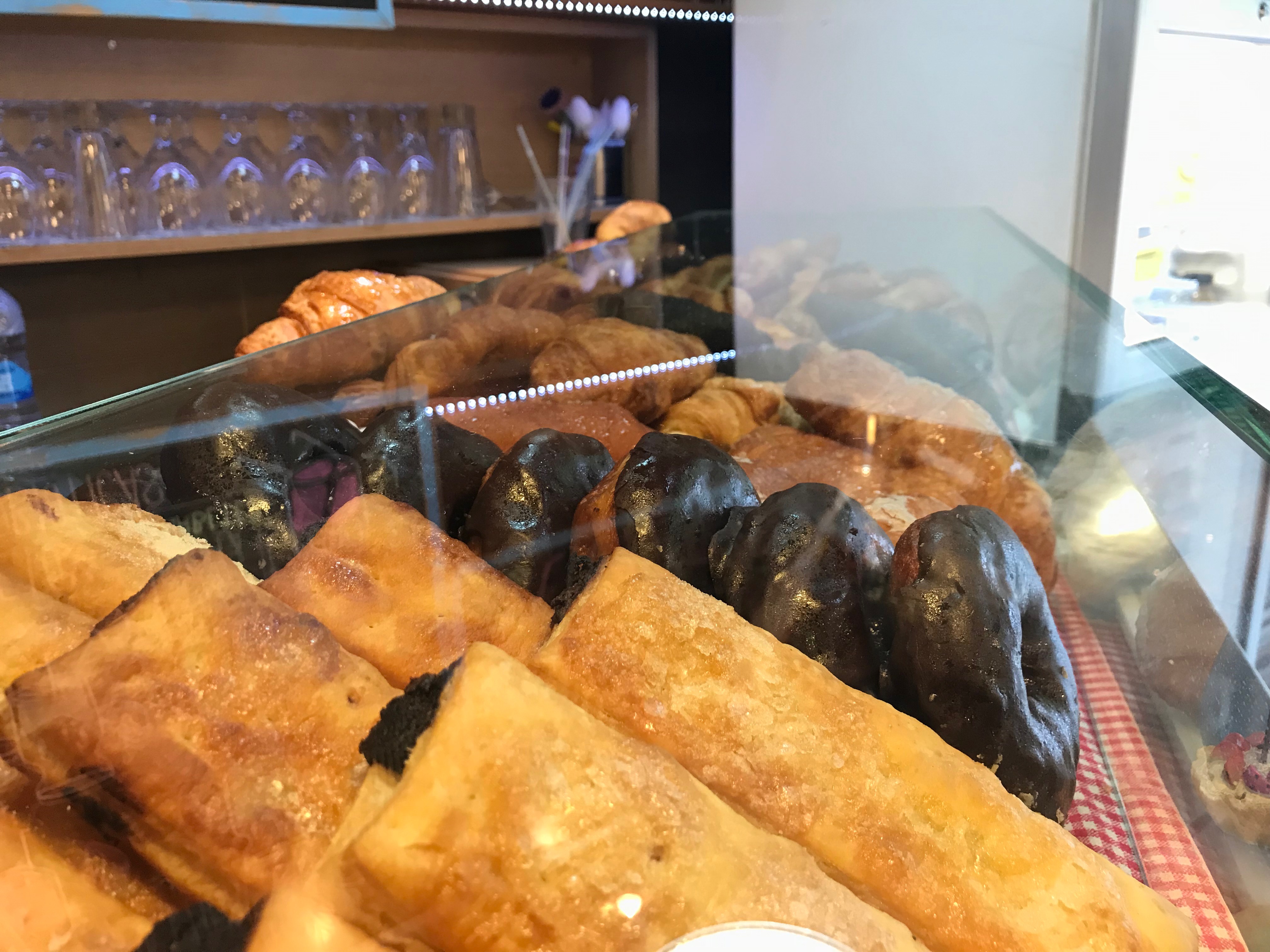 Vegan cakes and Pastry's in Santorini's cafe Barcelona.